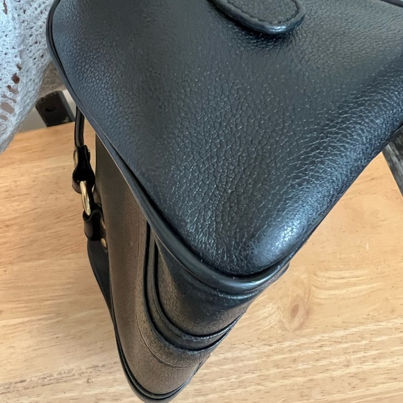 MCM Black and Mini Boston Handbag with Structured Design - Picture 5 of 13